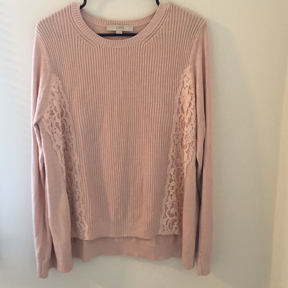 LOFT blush sweater